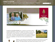 Tablet Screenshot of livingtreeoflife.net